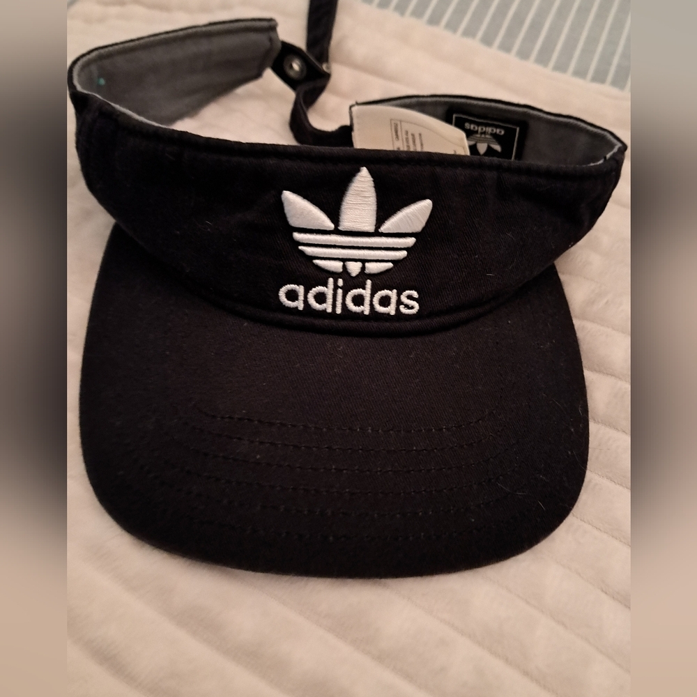 Adidas Black and White Visor